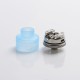 Authentic Gas Mods G.R.1 GR1 S RDA Rebuildable Dripping Vape Atomizer w/ BF Pin - Transparent Blue, SS + PMMA, 22mm Diameter