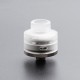 Authentic Gas Mods G.R.1 GR1 S RDA Rebuildable Dripping Vape Atomizer w/ BF Pin - Transparent, SS + PMMA, 22mm Diameter