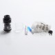 Authentic Kaees Solomon Mesh RTA Rebuildable Tank Atomizer - Black, Stainless Steel + Glass, 6.5ml / 3.5ml, 25mm Diameter