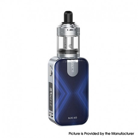 Authentic Aspire Rover 2 NX40 40W 2200mAh VV VW Mod Starter Kit w/ Nautilus XS Tank - Navy Blue, 2ml, 0.7ohm /1.8ohm, 1~40W