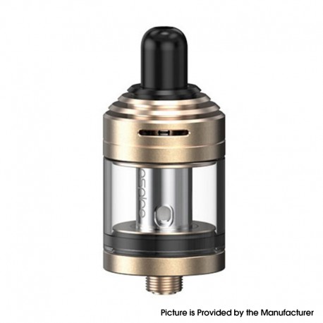 Authentic Aspire Nautilus XS Sub Ohm Tank Atomizer - Champagne, SS + Glass, 2ml, 0.7ohm / 1.8ohm, 22mm Diameter