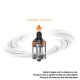 Authentic Aspire Nautilus XS Sub Ohm Tank Atomizer - Champagne, SS + Glass, 2ml, 0.7ohm / 1.8ohm, 22mm Diameter