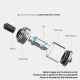 Authentic Aspire Nautilus XS Sub Ohm Tank Atomizer - Stainless Steel, SS + Glass, 2ml, 0.7ohm / 1.8ohm, 22mm Diameter