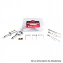 Authentic Coil Master ReBuild Kit for SMOKTech SMOK RPM Kit - 1 Opening Pry Tool Kit + 40 Cotton + 10 Ni80 Triple Coils (0.6ohm)