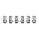 Authentic KIZOKU Chess Series Replacement 510 Drip Tip for RDA / RTA/ RDTA /Sub-Ohm Tank Atomizer - Silver, Rook, 22.3mm (6 PCS)