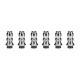Authentic KIZOKU Chess Series Replacement 510 Drip Tip for RDA /RTA/RDTA/Sub-Ohm Tank Atomizer - Silver, Bishop, 26.73mm (6 PCS)