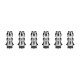 Authentic KIZOKU Chess Series Replacement 510 Drip Tip for RDA /RTA/RDTA/Sub-Ohm Tank Atomizer - Silver, Bishop, 26.73mm (6 PCS)