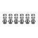 Authentic KIZOKU Chess Series Replacement 510 Drip Tip for RDA / RTA/RDTA/Sub-Ohm Tank Atomizer - Silver, Queen, 27.89mm (6 PCS)