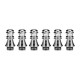 Authentic KIZOKU Chess Series Replacement 510 Drip Tip for RDA / RTA/RDTA/Sub-Ohm Tank Atomizer - Silver, Queen, 27.89mm (6 PCS)