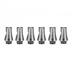 Authentic KIZOKU Chess Series Replacement 510 Drip Tip for RDA /RTA/RDTA/Sub-Ohm Tank Atomizer - Silver, Knight, 24.19mm (6 PCS)