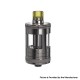 Authentic Aspire Nautilus GT MTL Sub Ohm Tank Atomizer - Gunmetal, SS + Pyrex Glass, 3ml, 0.7ohm / 1.6ohm, 24mm Diameter