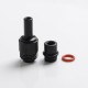 Across Intan Grip Style Base + MTL / DL Drip Tip Kit for SXK BB / Billet Box Vape Mod Kit - Black + Black, Stainless Steel + POM