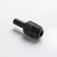 Across Intan Grip Style Base + MTL / DL Drip Tip Kit for SXK BB / Billet Box Vape Mod Kit - Black + Black, Stainless Steel + POM