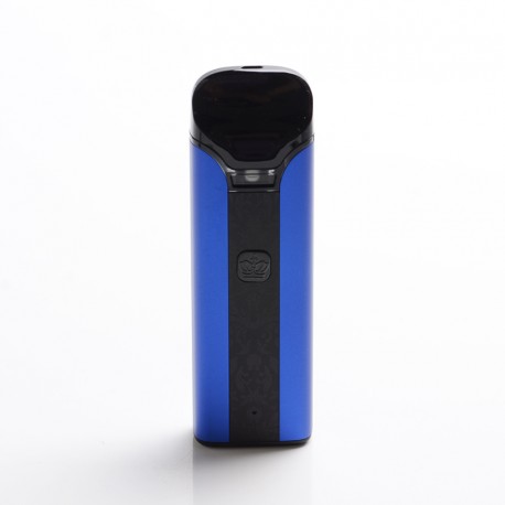 Authentic Uwell Crown 25W 1250mAh Pod System Starter Kit - Blue, Aluminum Alloy + PCTG, 3ml, 0.6ohm / 1.0ohm