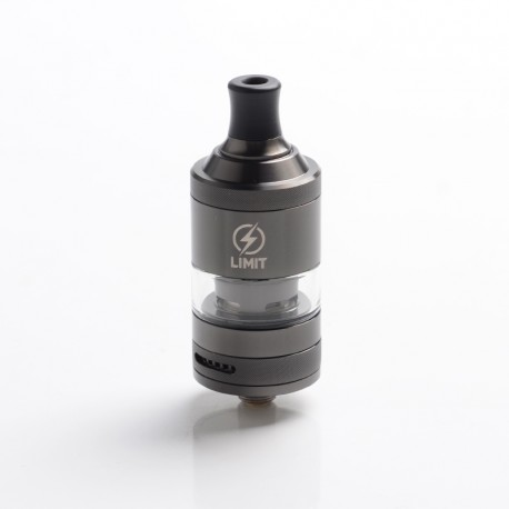 Authentic KIZOKU Limit MTL / DL RTA Rebuildable Tank Atomizer - Gunmetal Sandblasted, SS + Pyrex Glass, 3ml, 22mm Diameter