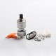 Authentic KIZOKU Limit MTL / DL RTA Rebuildable Tank Vape Atomizer - SS-Brushed, Stainless Steel + Pyrex Glass, 3ml, 22mm Dia.