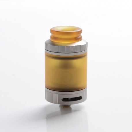 Authentic Hellvape Destiny RTA Rebuildable Tank Atomizer - Matte Stainless Steel + Ultem, 4ml, 24mm Diameter