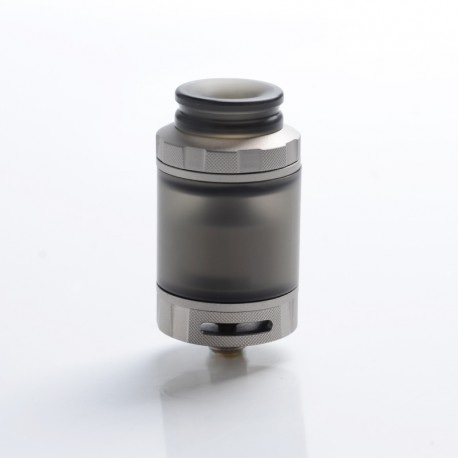 Authentic Hellvape Destiny RTA Rebuildable Tank Atomizer - Matte Stainless Steel + PCTG, 4ml, 24mm Diameter