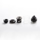 Authentic Hellvape Destiny RTA Rebuildable Tank Atomizer - Black, Stainless Steel, 4ml, 24mm Diameter