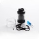 Authentic Hellvape Destiny RTA Rebuildable Tank Atomizer - Full Black, Stainless Steel, 4ml, 24mm Diameter