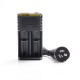 Authentic Nitecore Intellicharge Upgraded NEW I2 Dual-Slot Li-ion Battery Charger - Black, AU Plug