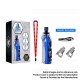 Authentic Kangvape Anarchist 60W 1500mAh MTL / DTL VW Box Mod Pod System Starter Kit - Gun Metal, 0.4ohm / 1.2ohm, 1~60W