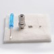 Authentic Hellvape Grimm Pod System Vape Kit / Cartridge Replacement RBA Rebuildable Coil Head - Silver