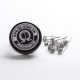 Authentic Coil Father Premium Premade Quad Coils for RBA / RDA / RTA / RDTA Vape Atomizer - 28GA x 4, 0.36ohm, 5 Wraps (10 PCS)