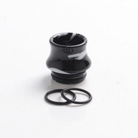 Authentic Reewape AS300 Replacement 810 Drip Tip for SMOK TFV8 / TFV12 Tank / Kennedy / Battle / Reload RDA - Black, Resin, 15mm