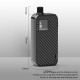 Authentic Augvape Druga Narada 1100mAh Box Mod Pod System Starter Kit - Black Leather, Zinc Alloy, 2.8ml, 0.5ohm / 0.6ohm