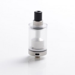 Authentic Auguse V1.5 MTL RTA Rebuildable Tank Atomizer w/ 5 Airflow Inserts - Silver, Stainless Steel, 4ml, 22mm Diameter