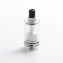 Authentic Auguse V1.5 MTL RTA Rebuildable Tank Vape Atomizer w/ 5 Airflow Inserts - Silver, Stainless Steel, 4ml, 22mm Diameter