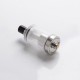 Authentic Auguse V1.5 MTL RTA Rebuildable Tank Vape Atomizer w/ 5 Airflow Inserts - Silver, Stainless Steel, 4ml, 22mm Diameter