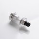 Authentic Auguse V1.5 MTL RTA Rebuildable Tank Vape Atomizer w/ 5 Airflow Inserts - Silver, Stainless Steel, 4ml, 22mm Diameter