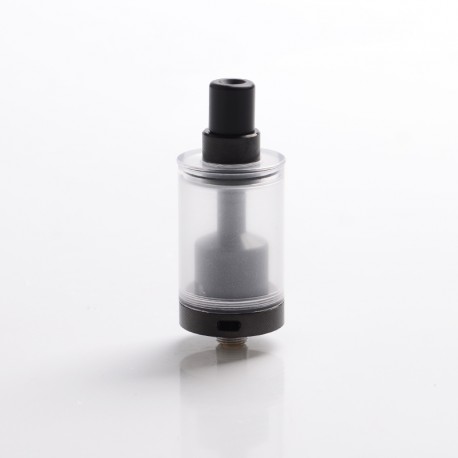 Authentic Auguse V1.5 MTL RTA Rebuildable Tank Atomizer w/ 5 Airflow Inserts - Black, Stainless Steel, 4ml, 22mm Diameter