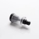 Authentic Auguse V1.5 MTL RTA Rebuildable Tank Vape Atomizer w/ 5 Airflow Inserts - Black, Stainless Steel, 4ml, 22mm Diameter