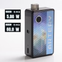 Authentic Artery PAL 60W 18650 VW Box Mod Pod System Starter Kit - Honeycomb, 3ml, 0.4ohm / 1.4ohm, 5~60W, 1 x 18650