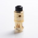 Authentic VandyVape Mato RDTA Rebuildable Dripping Tank Atomizer w/ BF Pin - Gold, Stainless Steel, 5ml, 24mm Diameter