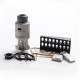 Authentic Vandy Vape Mato RDTA Rebuildable Dripping Tank Atomizer w/ BF Pin - Frosted Grey, SS , 5ml, 24mm Diameter