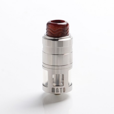 Authentic VandyVape Mato RDTA Rebuildable Dripping Tank Atomizer w/ BF Pin - Stainless Steel, SS , 5ml, 24mm Diameter