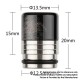 Authentic Reewape AS298F Anti Split 810 Drip Tip for SMOK TFV8 /TFV12 Tank/Kennedy/Battle/Reload RDA - Purple, Resin + SS, 20mm