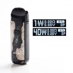 [Ships from Bonded Warehouse] Authentic SMOK Nord 2 40W 1500mAh Pod System - Black Stabilizing Wood, 4.5ml, 0.4 / 0.8ohm, 1~40W
