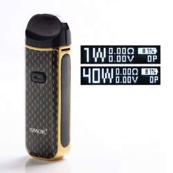[Ships from Bonded Warehouse] Authentic SMOK Nord 2 40W 1500mAh Pod System Kit - Gold, 4.5ml, 0.4ohm / 0.8ohm, 1~40W