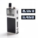 Authentic LostVape Q Ultra AIO 40W 1600mAh VW Pod System MTL / DL Starter Kit - Leather Black,0.6ohm, 4ml, 5~40W