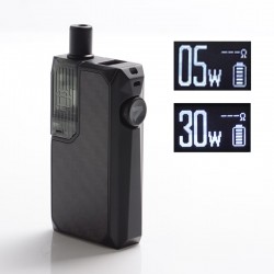 Authentic Augvape Narada Pro 30W VW Pod System MTL / DL Starter Kit - Black Carbon Fiber, 5~30W, 3.7ml