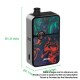 Authentic VapeOnly Space 60W VW Mod Pod System Starter Kit - Green Resin-Green Frame, 3.5ml, 5~60W, 1 x 18650