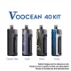 Authentic Oumier Voocean 40 40W 1200mAh VW Box Mod Pod System Starter Kit - Cobra, 3.5ml, 0.3ohm / 0.8ohm, 5~40W