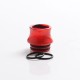 Authentic Reewape AS300 Replacement 810 Drip Tip for SMOK TFV8 / TFV12 Tank / Kennedy / Battle / Reload RDA - Red, Resin, 15mm