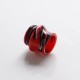 Authentic Reewape AS300 Replacement 810 Drip Tip for SMOK TFV8 / TFV12 Tank / Kennedy / Battle / Reload RDA - Red, Resin, 15mm