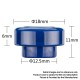 Authentic Reewape AS302 Replacement 810 Drip Tip for 528 Goon / Reload / Kennedy /Wotofo Profile/Battle RDA - Black, Resin, 11mm